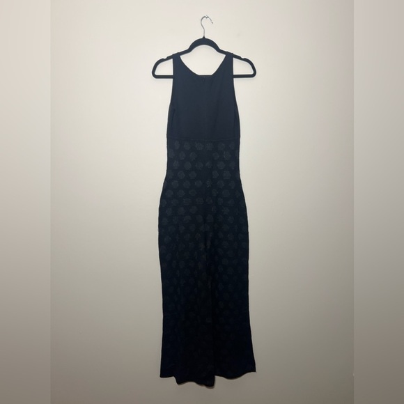 Rebecca Taylor Black Sleeveless Doily Jumpsuit - Picture 7 of 12
